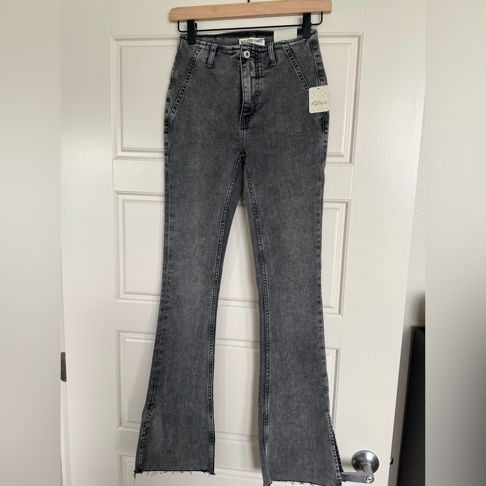 We The Free Charcoal Flare Jeans